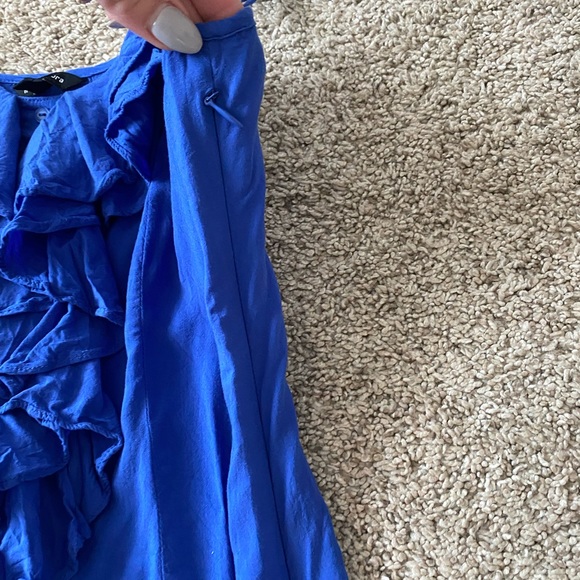 Women’s Naked Zebra blue tank top blouse size Small - Picture 9 of 10